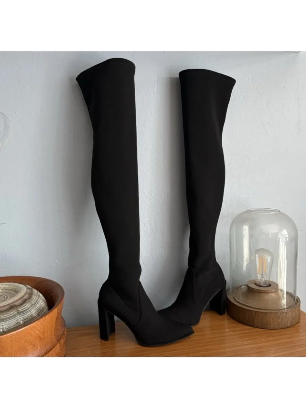 Stuart Weitzman HiChamp Microfiber Knee Thigh Boot